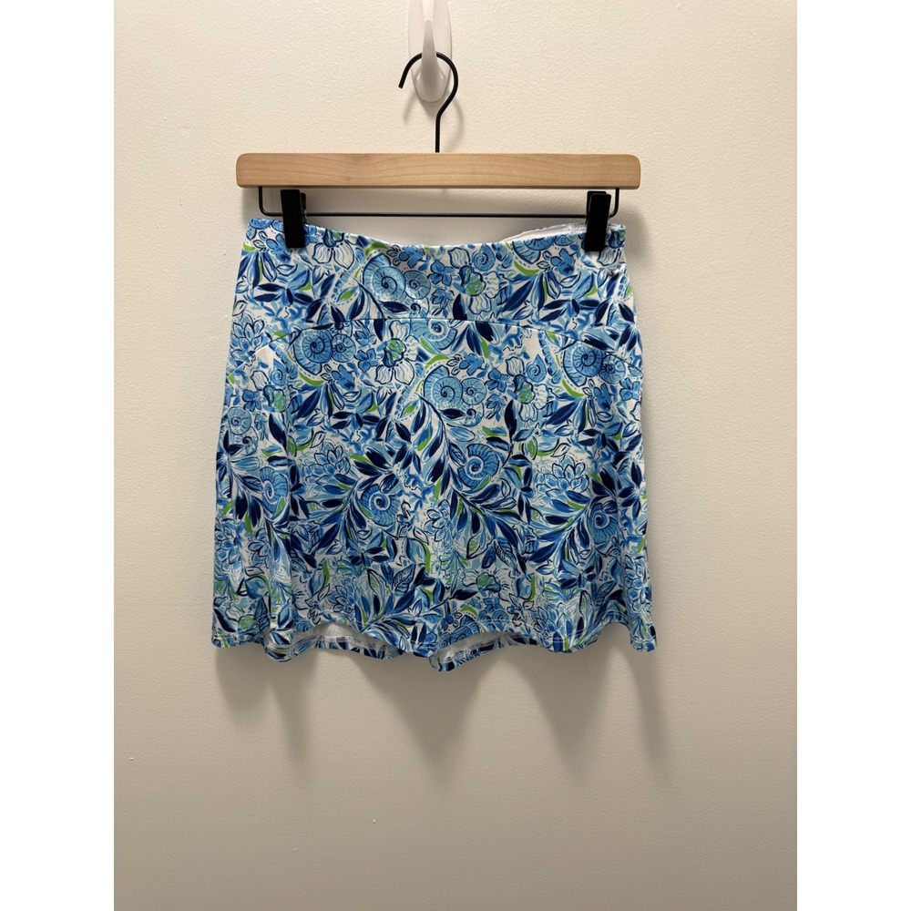 Stella Parker Sport Skort Aruba Blue Floral Shell Print XS 620001289 NEW